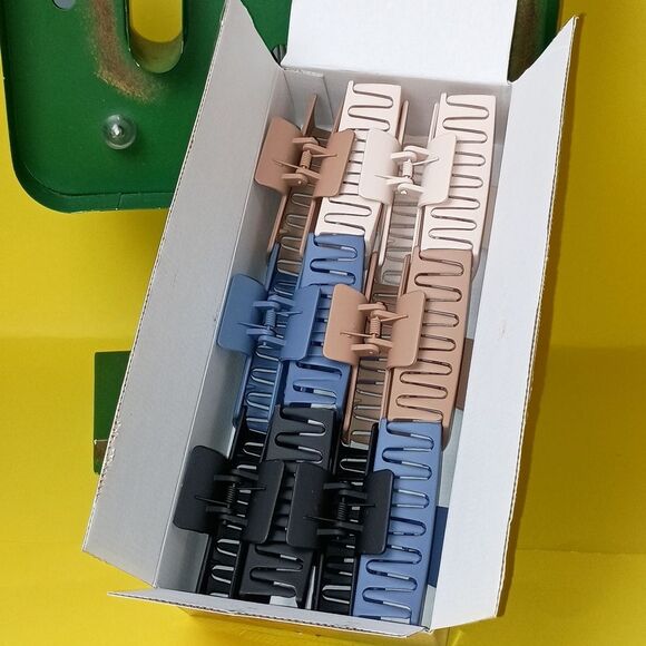 12pc Hair Claw Clips for Women, Strong Hold Hair Accessories Beauty Hair - Picture 7 of 7